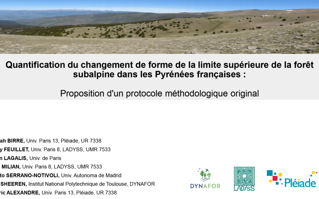 Quantification du changement de forme de la limite supérieure de la forêt subalpine dans les Pyrénées françaises – Déborah Birre